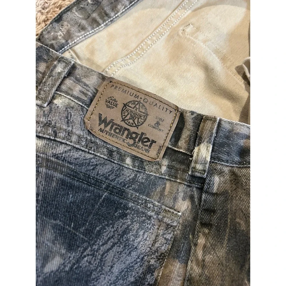 Wrangler Authentics Mens‎ Camo Double Knee Pants Camouflage Hunting Jeans 40x30